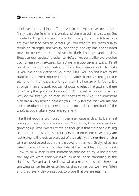 MEN OF HONOUR: A Young Man's Guide...