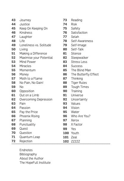 THE HOPEFULL LIFE: 102 Doses of Inspiration