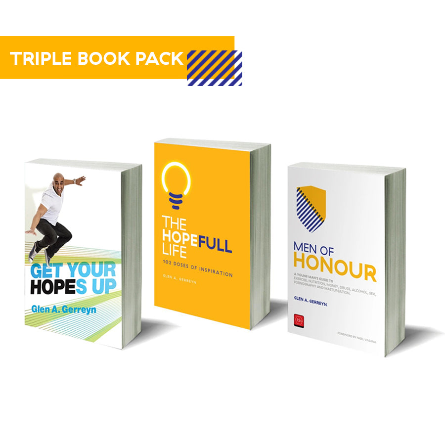 TRIPLE BOOK PACK: Get Your Hopes Up, Men of Honour and The Hopefull Life:102 Doses of Inspiration